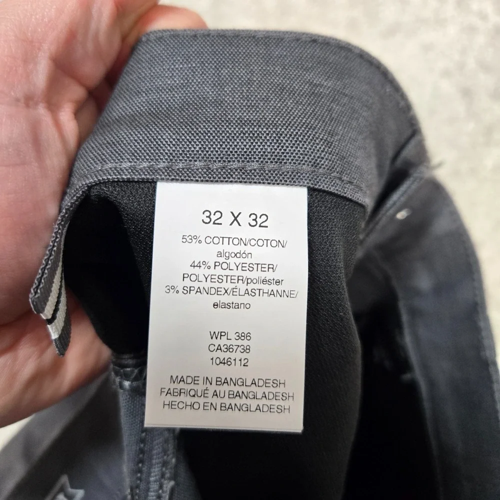 Haggar Men's 32X32 Active Series 365 Tru Temp Flex Slim canvas 5 pocket pant NEW
